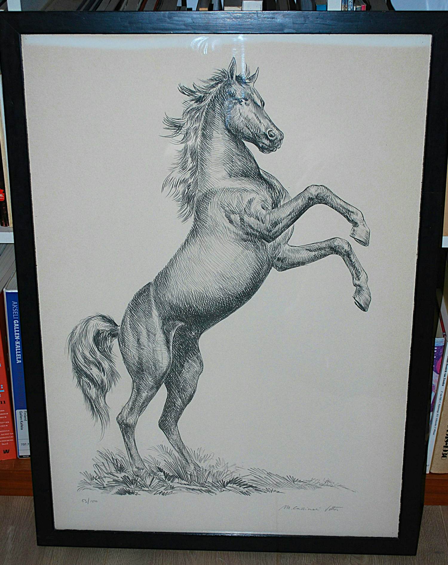 AcheterMarcello Cassinari Vettor - Cavallo - grote litho, oplage 53/150? Enchérissez de 125!