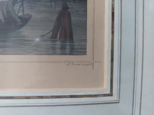 Ludwig Rohbock - handgekleurde staalgravure van Leuvehaven Rotterdam kopen? Bied vanaf 1!