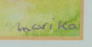 Niet of onleesbaar gesigneerd - Aquarel, Zonder titel - Ingelijst kopen? Bied vanaf 1!