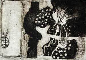 Jan Montyn - Ets: Movement- 1964 verkocht voor € 115!