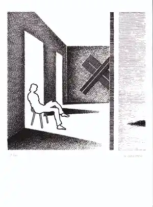 Antoon de Clerck - Zittend figuur verkocht voor € 35!