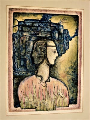 Niet of onleesbaar gesigneerd - Handgekleurde Litho in kleine oplage (21 ex) "Labyrinth" gesigneerd kopen? Bied vanaf 1!