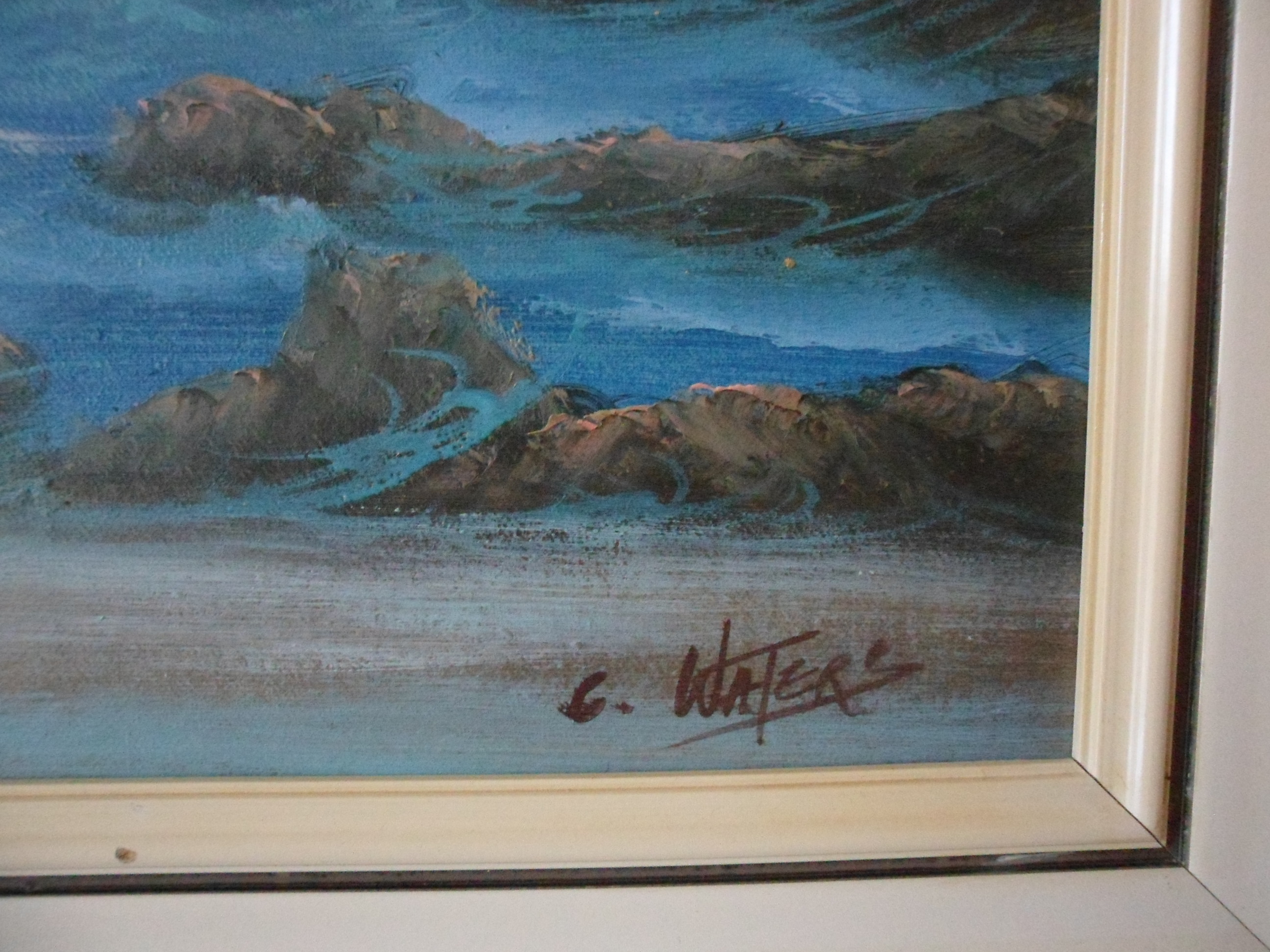 Niet of onleesbaar gesigneerd - Olieverf op doek, zeegezicht kopen? Bied vanaf 1!