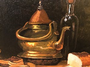 Niet of onleesbaar gesigneerd - Stilleven ontbijttafel kopen? Bied vanaf 1!