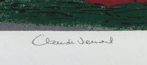 Claude Venard - Terragravure op geschept papier, Zonder titel - Ingelijst kopen? Bied vanaf 50!