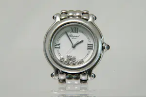 Acheter58 - Stainless Steel ladies Chopard Happy Sport polshorloge met diamant? Enchérissez de 1900!