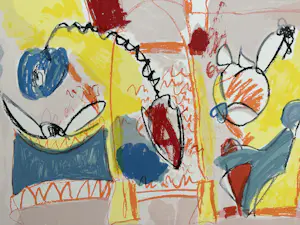 Milena Tlusta - abstracte zeefdruk zonder titel kopen? Bied vanaf 35!