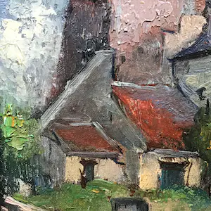 Walter Neuhof - Oude kerk van Gulpen. kopen? Bied vanaf 125!