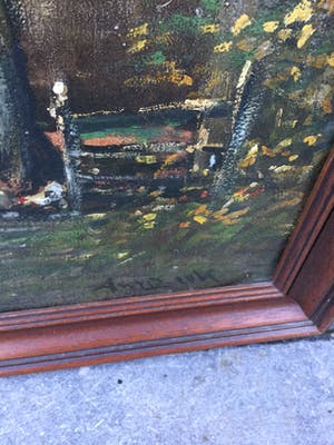 Antonius Franciscus van Beek - C4938-5D, Dorpsstraatje met kippen kopen? Bied vanaf 120!