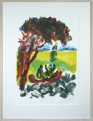 Jan Sierhuis - Litho, Zonder titel - Ingelijst kopen? Bied vanaf 35!