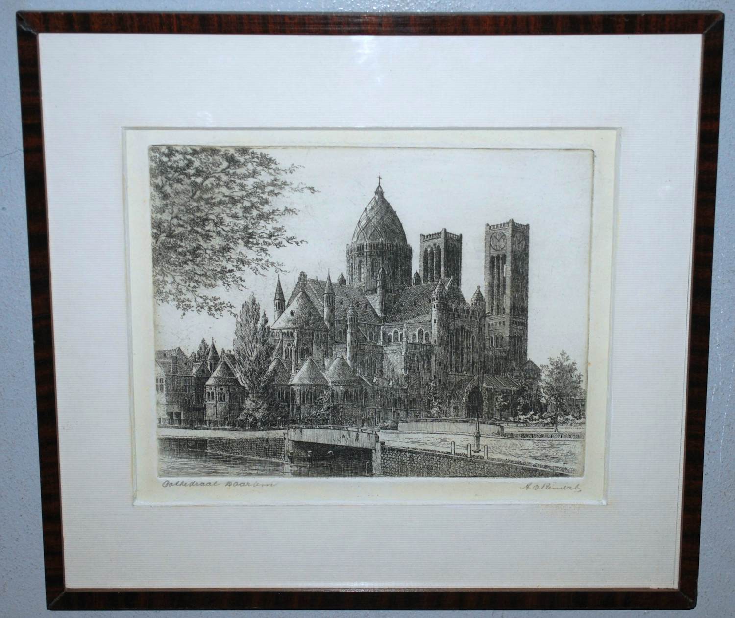 Antoon Hemert - St. Bavo kathedraal Haarlem - ets kopen? Bied vanaf 30!