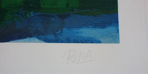 Gerrit Benner - zeefdruk: landschap: 1982 kopen? Bied vanaf 2750!