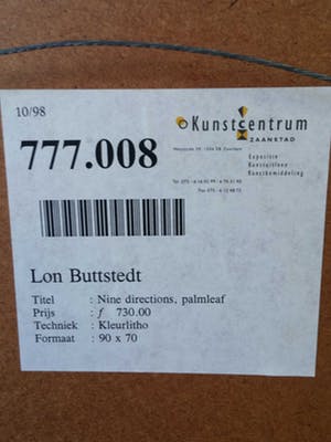 Lon Buttstedt - Nine directions, palm leaf, road - litho kopen? Bied vanaf 10!