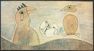 Max Ernst - Litho, Deux Oiseaux kopen? Bied vanaf 1!