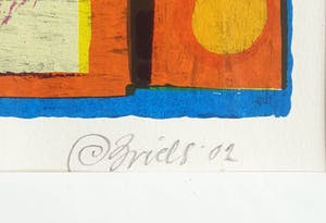 Clemens Briels - Figuren "XI" (2002) - Ingelijst kopen? Bied vanaf 95!