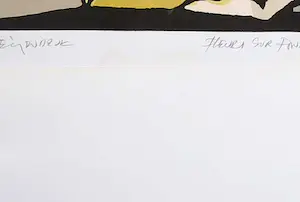 Fon Klement - Boarddruk, Fleurs sur fond noir kopen? Bied vanaf 1!