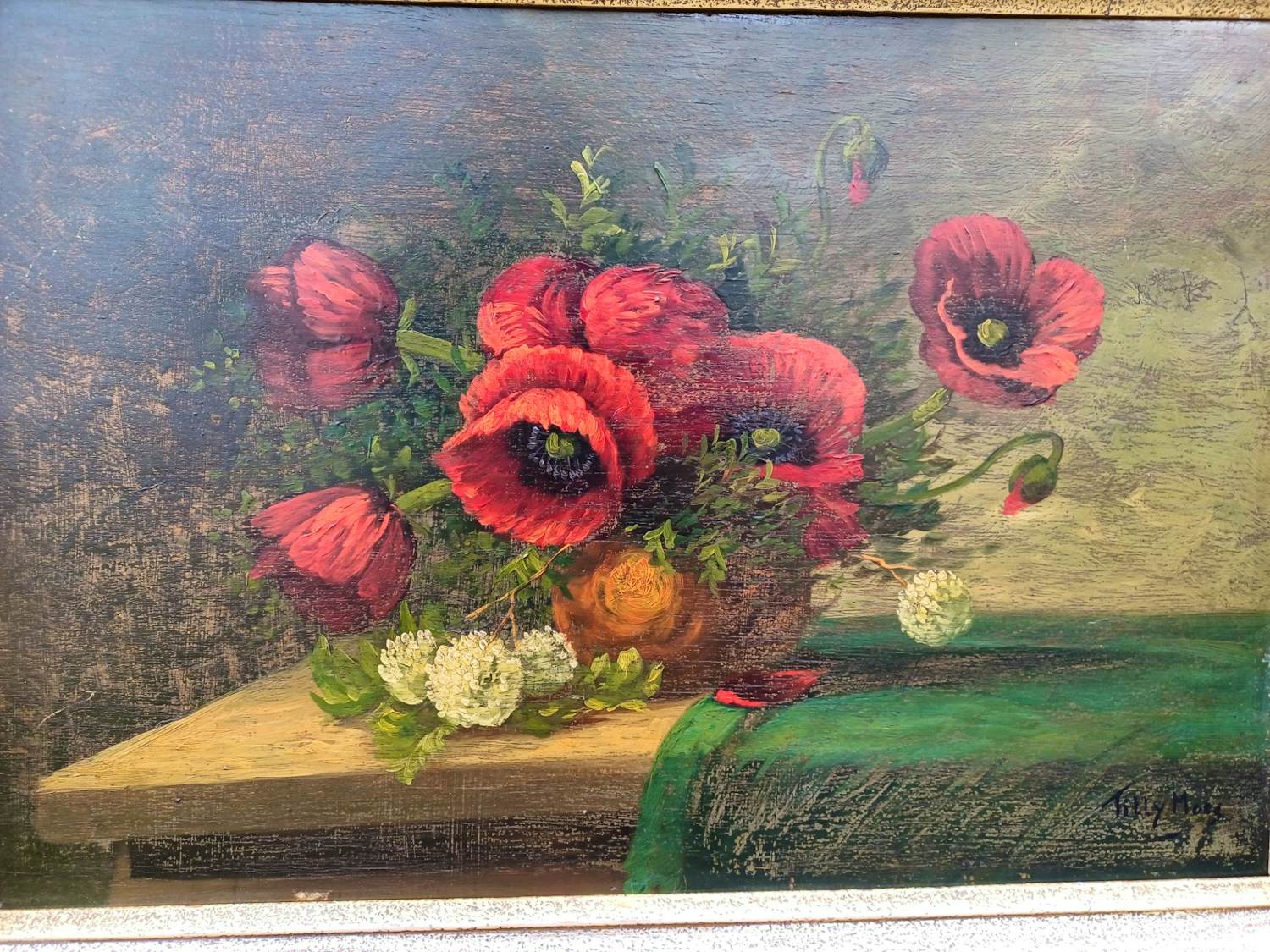 Tilly Moes - Bloemstilleven met klaprozen. kopen? Bied vanaf 65!