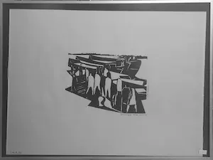 Fritz Rahmann - Marmerets van Harlingen 1962 - 1 Re 7, 42 / scène 4 - INGELIJST - 253-B kopen? Bied vanaf 75!