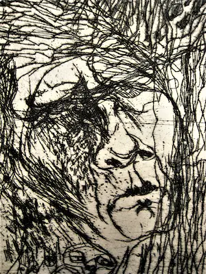 Ria Exel - Nieuwe Haagse School - Grote droge naald Ets "het naakte lijf" potloodgesigneerd kopen? Bied vanaf 26!