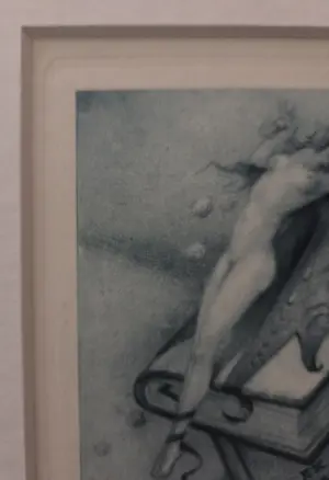 Jean Morisot - Erotisch werk. Vrouw op boek. kopen? Bied vanaf 55!