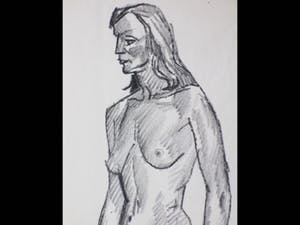 Herman Bieling - Staand Naakt - Tekening kopen? Bied vanaf 45!