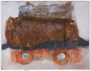 Antonio Poioumen - Gemengde techniek op doek, Zonder titel kopen? Bied vanaf 150!