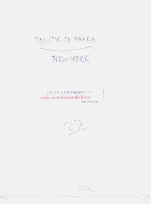 Eddy Posthuma de Boer - NYPD te paard, gelatinezilverdruk kopen? Bied vanaf 95!