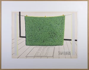 Roger Raveel - Litho, Ontwerp voor drogende was - Ingelijst kopen? Bied vanaf 450!