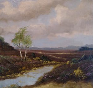 Anton Manuel - (1899-1973) - Heidelandschap - Circa 1935 kopen? Bied vanaf 1!