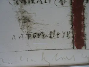 Anton Heyboer - Zeefdruk titel, Het systeem met de onschuld en figuren. kopen? Bied vanaf 1!