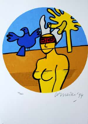 Corneille - Zeefdruk: Droombeelden - 1994 verkocht voor € 125!