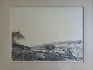Aat Veldhoen - LANDSCHAP / ZW-W ETS / 46x54cm / KADER / SIG / 1961 kopen? Bied vanaf 35!