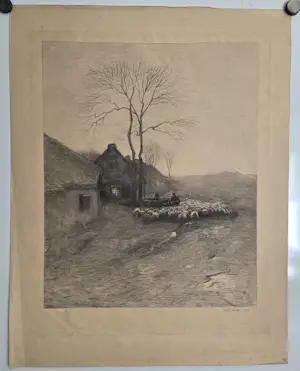 Buy Anton Mauve (sr.) - Schaapherder. Door CL Dake.? Bid from 39!