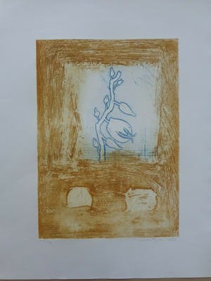 Jan Montyn - ABSTRACTIE / KLEURETS / 65x50cm / SIG / 1986 kopen? Bied vanaf 75!