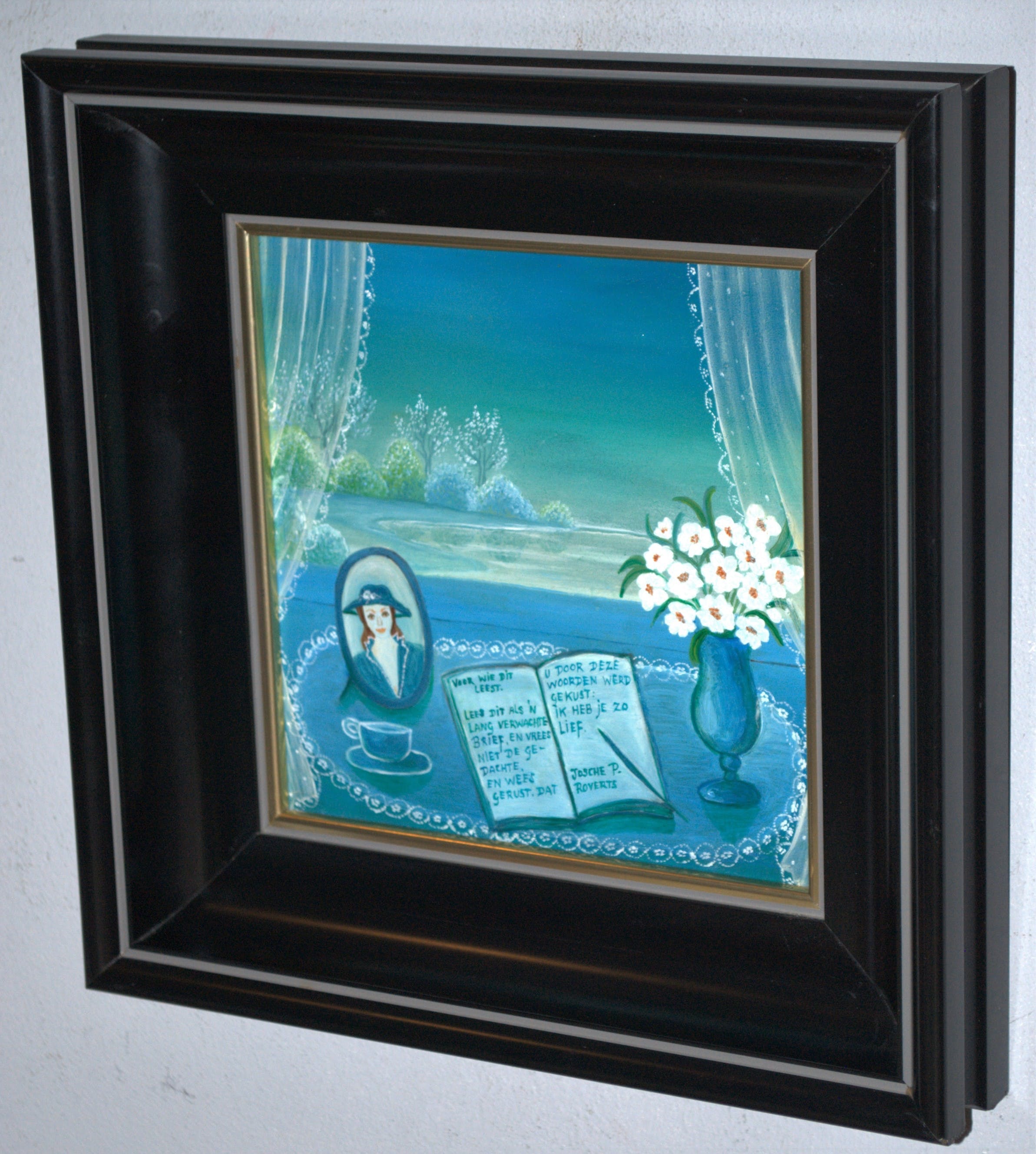 Josche Roverts - het dagboek - olieverf op paneel kopen? Bied vanaf 40!