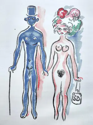 Kees van Dongen - Solange en escorte, originele litho (1947) kopen? Bied vanaf 195!