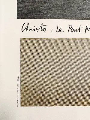 Christo - Le Pont Neuf Empaquete, PARIS, 1991 (Schellmann, 159) signed + textile kopen? Bied vanaf 300!