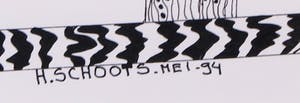 Hans Schoots - Pentekening, Zonder titel - Ingelijst kopen? Bied vanaf 1!