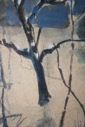 Denis Dolphijn - impressie van een ommuurde boomgaard kopen? Bied vanaf 65!