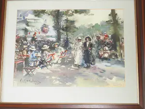 Martinus Leonardus Middelhoek - Aquarel - Stadspark rond 1910 kopen? Bied vanaf 135!