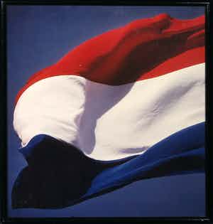 Paul Huf - Foto, Nederlandse vlag - Ingelijst verkocht voor € 1!
