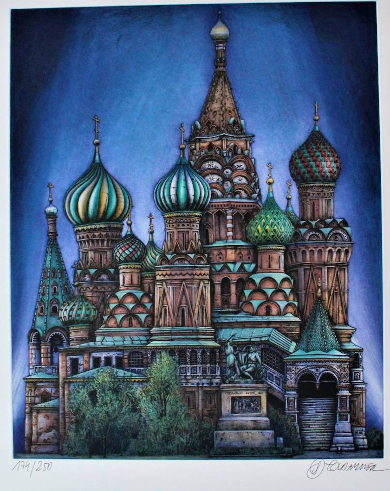 Karl Goldammer - „Moskau - Basilius-Kathedrale“ - Auflage von 250 - signiert kaufen? Bieten Sie von 300!