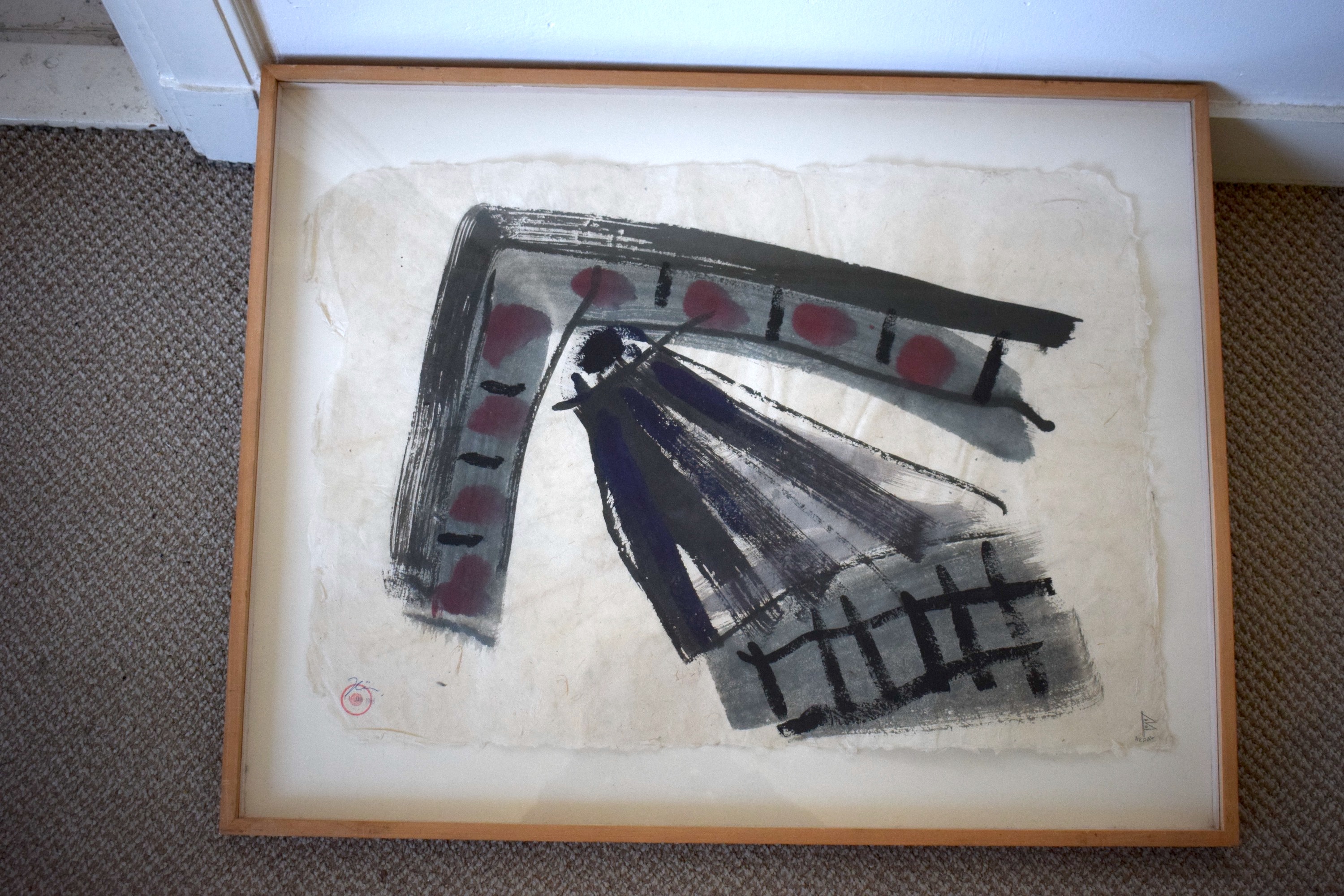 Jac Gijzen - Gouache, Ingelijst kopen? Bied vanaf 50!