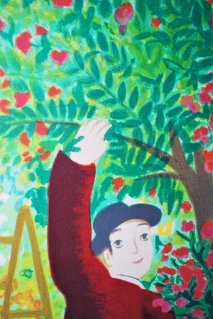 Lennart Jirlow - Cueillir des fleurs [Bloemen plukken] - litho kopen? Bied vanaf 75!