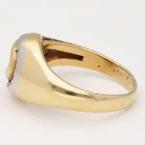 18 karaat Goud, Tweekleurig - Ring - 0.17 ct Diamanten kopen? Bied vanaf 275!