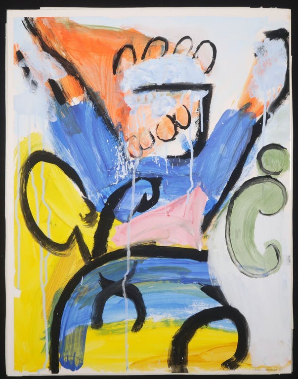 Adele Breteler - Adele Breteler: Acryl op papier, Zonder titel II kopen? Bied vanaf 1!