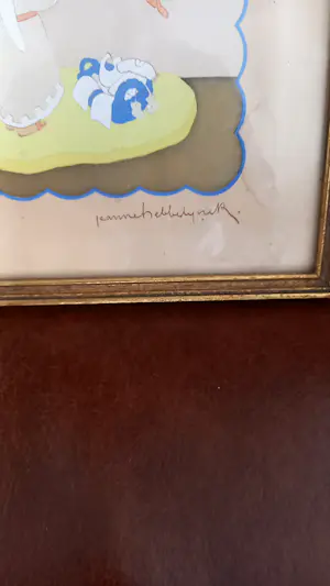 Jeanne Hebbelynck - Lithografie hand gekleurd 1937 kopen? Bied vanaf 25!