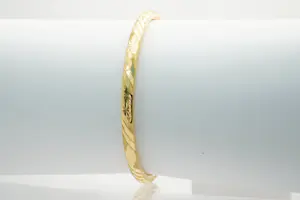 82 - Markante, gefacetteerd afgewerkte 18Krt geel gouden armband kopen? Bied vanaf 360!