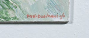 Paul Overhaus - Olieverf op board, Zeegezicht vanuit de Duinen kopen? Bied vanaf 1!