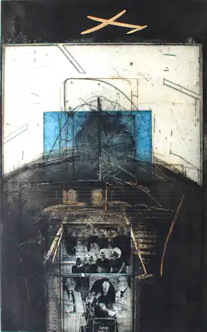 Karl Fred Dahmen - „Zutritt verboten" - Auflage von 75 - signiert - (100 x 65 cm) kaufen? Bieten Sie von 180!